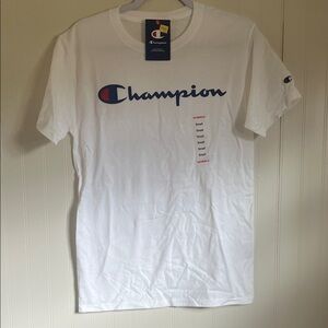 Champion White Short Sleeve Tee